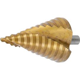 Foret Étagé Nitrure de Titane Ø6-60 mm - - Perçage Précis et Durable - BGS