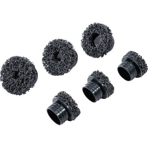 Jeu de Disques Abrasifs de Réserve 6 pcs - Compatible Art. 74449 - Polyvalents et Durables, Pro - D-Work
