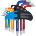 Jeu de Clés Allen Courtes Multicolores - 9 Pièces T10 à T50 Profil Torx - Précision et Confort d Utilisation - BGS
