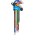 Jeu de Clés Allen Extra Longues 9 Pièces T10-T50 - Profil Torx Multicolore - Précision et Confort d Utilisation - BGS