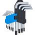 Jeu de Clés Allen Courtes Multicolores - 9 pcs T10 à T50 Profil Torx - Précision et Confort d Utilisation - D-Work