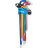 Jeu de Clés Allen Multicolore Extra Longues - Profil T Torx T10-T50 - 9 pcs Précises et Polyvalentes - D-Work