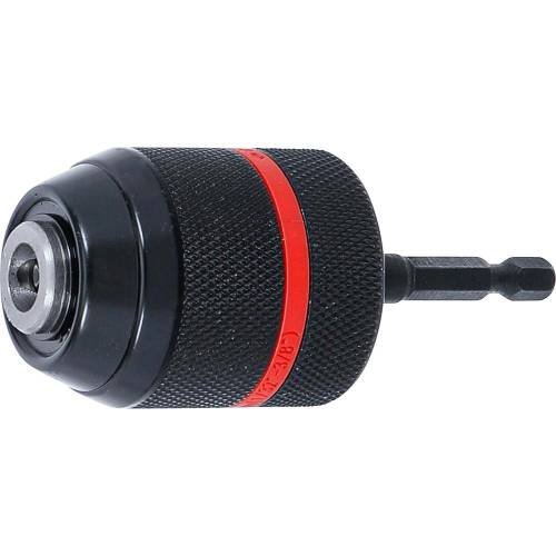 Mandrin de Serrage Rapide Métal 0,8-10 mm - Empreinte Six Pans 6,3 mm 1/4 x 20 UNF - Précision et Robustesse - D-Work