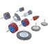 Jeu de Disques à Brosses et Lamelles de Ponçage 10 pcs - Polyvalent et Pratique - - BGS