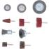 Jeu de Disques à Brosses et Lamelles de Ponçage 10 pcs - Polyvalent et Pratique - Zones Difficiles - D-Work