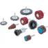 Jeu de Disques à Brosses et Lamelles de Ponçage 10 pcs - Polyvalent et Pratique - Zones Difficiles - D-Work