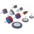 Jeu de Disques à Brosses et Lamelles de Ponçage 10 pcs - Polyvalent et Pratique - - BGS