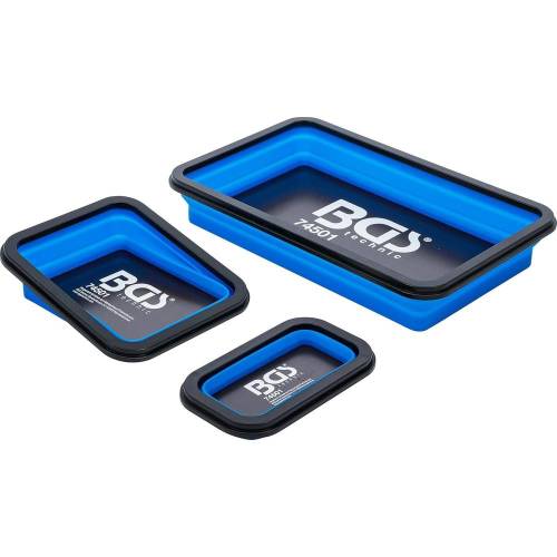 Jeu de Coupelles Magnétiques Silicone Pliable 3 pcs - Pratique et Résistante - D-Work