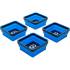 Jeu de Coupelles Magnétiques Silicone Pliables 4 pcs - 115 x 115 x 50 mm - Pratique et Résistante - D-Work