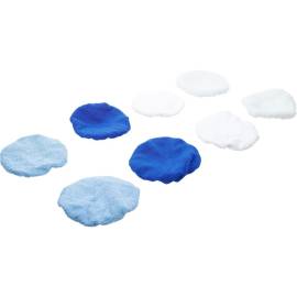 Jeu de Capots de Polissage Ø125 mm - 8 Pièces - Accessoires pour Finition et Brillance - BGS