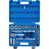 Coffret de Douilles Douze Pans 12,5 mm (1/2) 8-32 mm - 51 pcs - Acier Résistant et Pratique, Pro - D-Work