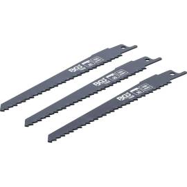 Jeu de Lames de Scie Sabre 3 pcs - Pour Bois, Compatible Art. 7367 - Coupe Précise et Durable - BGS
