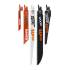 Jeu de Lames de Scie Sabre 3 pcs - Pour Bois, Compatible Art. 7367 - Coupe Précise et Durable, Acier - D-Work