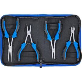 Jeu de Pinces pour Électronique Extralongues 4 pcs - Précision et Accessibilité - - BGS