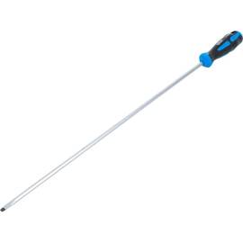 Tournevis Fente 6 mm - Lame 450 mm - Acier, Manche Ergonomique - Précision et Confort, Zones Difficiles - D-Work