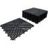 Jeu de Carreaux en Plastique 10 pcs 400 x 400 x 18 mm - Système de Clic - Installation Facile et Durable - D-Work