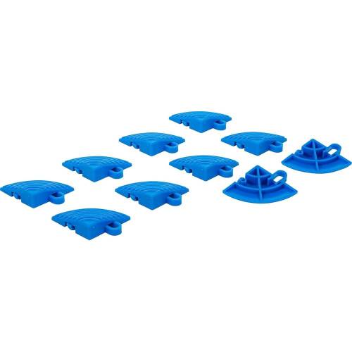 Kit d Éléments d Angle pour Carreaux 10 pcs - Plastique, Système de Clic - Installation Facile et Protection - D-Work