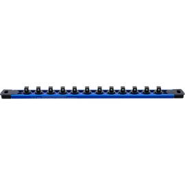 Rail de Support Aimanté pour 12 Douilles 10 mm (3/8) - Organisation et Accès Facile, Pro - D-Work