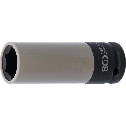 Douille à Choc 12,5 mm (1/2) - 18,5 mm, Protection Intégrée - Résistante et Sécurisée - BGS