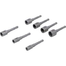 Jeu d Extracteurs de Vis et Écrous 7 pcs - Entraînement Six Pans Mâle 6,3 mm (1/4 ) - Pour Perceuses, Pratique et Polyvale - BGS