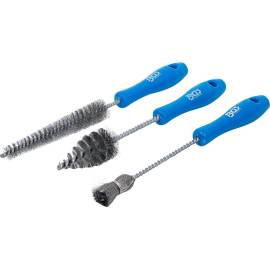 Jeu de Brosses de Nettoyage d'Injecteur Diesel 3 pcs - Acier, Résistantes et Pratiques, Pro - D-Work