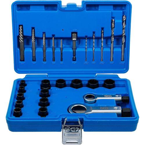 Jeu d Extracteurs de Vis et Casse-Écrous 26 pcs - Douilles à Profil Spiralé - Réparation Facile et Rapide - D-Work