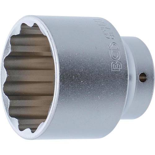 Douille pour Clé 20 mm (3/4) 60 mm - Douze Pans - Précision et Robustesse, Acier - D-Work