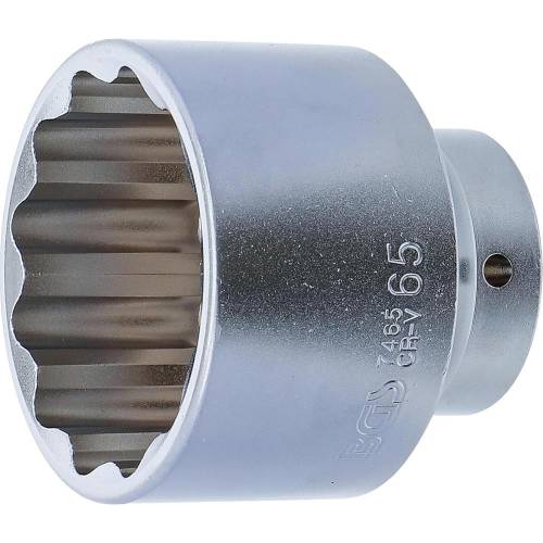 Douille pour Clé Douze Pans 20 mm - 65 mm - Acier Résistant - Usage Professionnel, Zones Difficiles - D-Work