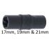 Embout Spécial Tournevis Articulé 17 mm | 12,5 mm (1/2\ ) - Acier Résistant - Précision et Maniabilité - BGS