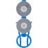 Support Magnétique pour Clé à Chocs Pneumatique - 11,3x9,6x25,2 cm - Acier, Fixation Sécurisée - BGS