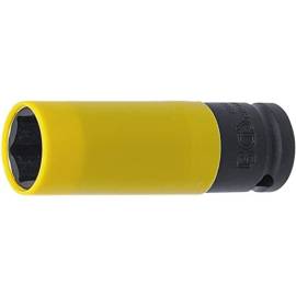 Douille à Choc Ultra Mince 19 mm - Empreinte Carré Femelle 12,5 mm (1/2 ) - Protection Intégrée - Précision et Durabilité - BGS