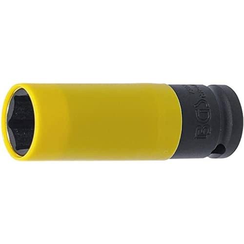 Douille à Choc Ultra Mince 19 mm - Empreinte Carré Femelle 12,5 mm (1/2 ) - Protection Intégrée - Précision et Durabilité - BGS