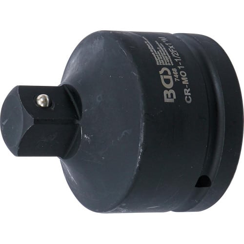 Adaptateur Clé à Douille à Choc - Femelle 38 mm (1-1/2 ), Mâle 25 mm (1 ) - Acier Résistant - Compatibilité et Robustesse - BGS