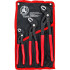 Jeu de Pinces Multiprises 175/240/300 mm - 3 pcs - Acier Résistant et Prise Sécurisée, Pro - D-Work
