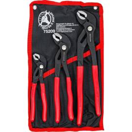 Jeu de Pinces Multiprises 175/240/300 mm - 3 pcs - Acier Résistant et Prise Sécurisée, Pro - D-Work