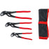 Jeu de Pinces Multiprises 175/240/300 mm - 3 pcs - Acier Résistant et Prise Sécurisée, Pro - D-Work