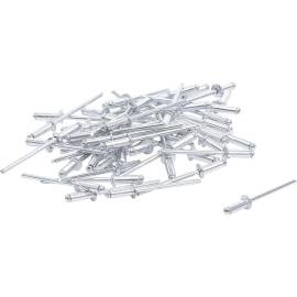 Assortiment de Rivets Pop Ø3,2 mm - 50 Pièces - Acier, Résistants et Pratiques - BGS
