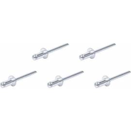 Assortiment de Rivets Pop D.4,8 mm - 50 pcs - Acier, Résistants et Pratiques, Plastique - D-Work