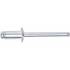 Assortiment de Rivets Pop D.4,8 mm - 50 pcs - Acier, Résistants et Pratiques, Plastique - D-Work