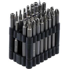 Jeu d Embouts Longs 6,3 mm (1/4 ) - 32 Pièces, Différents Profils - Polyvalence et Précision - BGS