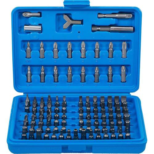 Jeu d'Embouts pour Foreuse 100 pcs - Entraînement Hexagonal 6,3 mm (1/4) - Polyvalent et Pratique - D-Work