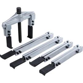 Jeu d Extracteurs 2 Griffes 35-130 mm - 7 Pièces - Acier Résistant - Extraction Facile et Sécurisée - BGS