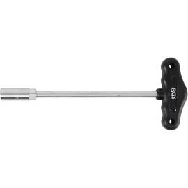 Clé à Douille en T 13 mm - Six Pans - Prise Ferme et Confort d Utilisation, Acier, Zones Difficiles - D-Work