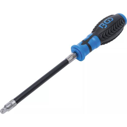 Tournevis à Poignée Ronde Flexible 6,3 mm (1/4) Précision et Confort d Utilisation, Acier, Zones Difficiles - D-Work