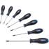 Jeu de 7 Tournevis Profil T Torx T10-T40 - Acier, Perçage Central - Précision et Confort d Utilisation - D-Work