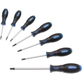 Jeu de 7 Tournevis Profil T Torx T10-T40 - Acier, Perçage Central - Précision et Confort d Utilisation - BGS