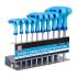 Jeu de Clés Repliables Profil en T Torx T6-T20 - 7 pcs - Compact et Pratique pour Mécanique, Acier - D-Work