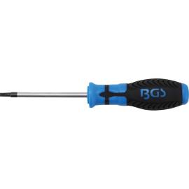 Tournevis Profil T20 avec Perçage - Lame 80 mm - Acier, Précision et Confort d Utilisation - - BGS