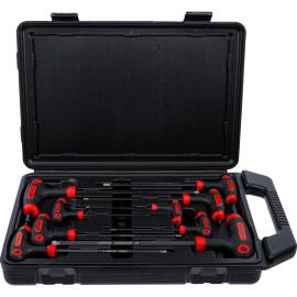 Jeu de Tournevis à Poignée en T 9 pcs 2-10 mm - Six Pans Intérieurs - Précision et Confort d Utilisation - D-Work