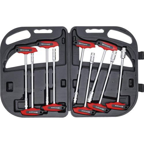 Jeu de Clés à Poignée en T 6-14 mm - 9 pcs - Acier Résistant, Prise Ergonomique, Pro - D-Work